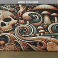 thumbnail image 5 of Ambesonne Boho Esoteric Place Mats Set of 4, Hidden Woodland Skull, Standard Size, Cream Paprika Cadet Blue, 5 of 5
