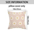 thumbnail image 7 of Unique Bargains Velvet Daisy Embroidery Pillow Covers Set of 2 Pink 18" x 18", 7 of 7