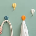 thumbnail image 3 of BRIGHTFUFU 8 piezas ganchos de diseño de globo de aire caliente ganchos adhesivos para puerta ganchos decorativos de montaje en pared gancho decorativo para baño cocina, 3 of 8