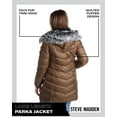 thumbnail image 6 of Steve Madden Women's Faux Fur Lining Winter Coat - Long Length Quilted Parka Jacket for Women (S-3X), 6 of 7