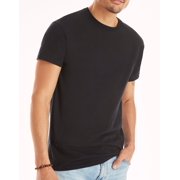 Hanes Men's T-Shirt Pack, Moisture-Wicking Stay-Tucked Undershirts, Black/Grey/Blue, 6-Pack Assorted 3XL