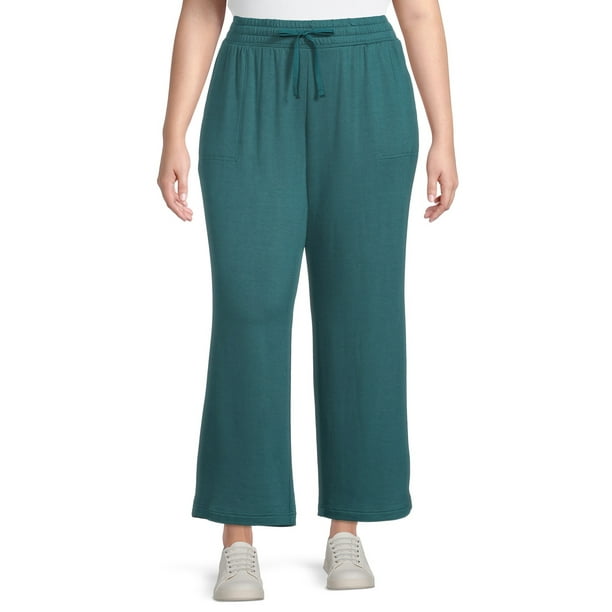Terra & Sky - Terra and Sky Womens Plus Size Knit Pants - Walmart.com - Walmart.com