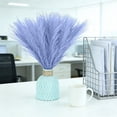 thumbnail image 6 of Weloille 10Pcs Artificial Pampas Grass Decor, 1.5ft Fluffy Faux Reed Feather Stems, Realistic Fake Plant Bouquet, Long Lasting Floral Arrangement for Home Wedding Party Vase Decor, 6 of 6