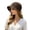 Coffee, variant on Hollow out Crochet Sun Hats for Women Foldable Packable Wide Brim Woven Bucket Hat Summer Beach Hat