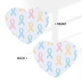 thumbnail image 4 of Car Fragrance Piece Four Pieces Of Fresh Air Lavender Smell Contains Lanyard Plastic Film Wrapped For The Bathroom Bed In The Car Room Cancer Awareness Ribbon Pattern - Soft Multicolor Heart Shape, 4 of 8