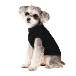 Simplydog Black Bone Fair Isle Sweater for Dogs, X-Small