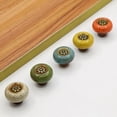 thumbnail image 6 of Retro Ceramic Cabinet Knobs, [4 Pack] Vintage Antique Drawer Knobs with Backplate, Cabinet Pull Handles for Kitchen/Dresser/Cupboard/Wardrobe., 6 of 7