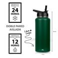 thumbnail image 3 of Magma Life Termo de Acero Inoxidable para Café y Agua 950 ml (32 oz): Contiene 3 Tapas para Diferentes tipos de Bebidas, Ideal para Mantener la Temperatura Deseada, 3 of 6