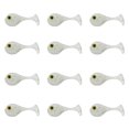 thumbnail image 1 of Sonducket 12 Uds cebo atractivo portátil reutilizable Trolling Tackle cebos en forma de simulación útil señuelo de pesca pulpo calamar pez Pescar Blanco, 1 of 6