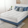 thumbnail image 4 of Ang Qi Twin Size Mattress Topper Pillow Top Mattress Pad, Hotel Quality Down Alternative with 12-21Inch Deep Pocket, 4 of 7