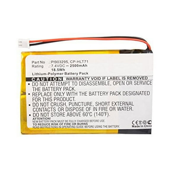 2500mAh HLT71BAT, PL90329, CP-HLT71 Battery Replacement for Haier HERLT71, HLT71, 805-01-NL Digital Prism ATSC-710, A1710130, TVS3970A LCD TV