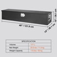 thumbnail image 5 of KFFKFF 48"x15"x15" Heavy Duty Aluminum Strip Tool Box for Pickup Truck Bed, 5 of 9