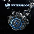 thumbnail image 3 of SKMEI Men's Watch Multifunctional Military Sports Outdoor Watch Led Digital Waterproof Alarm Watch Stopwatch, 3 of 7