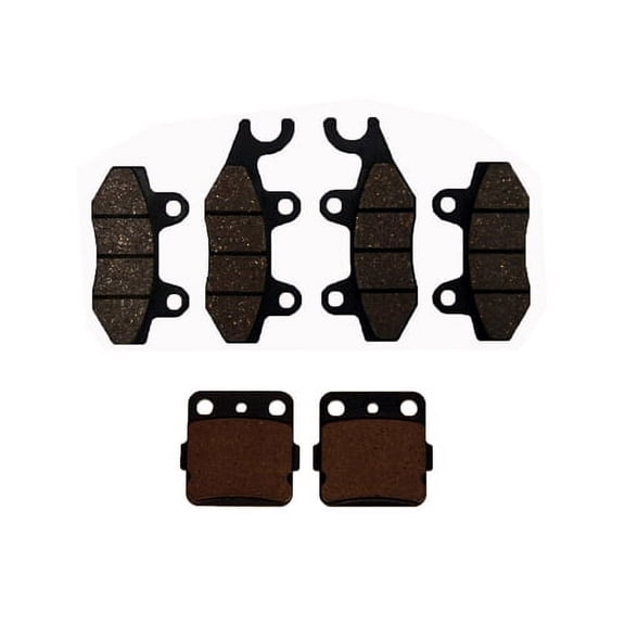 Front & Rear Semi-Metallic Brake Pads 2004-2005 Yamaha YFZ450
