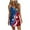F Multicolor, variant on Sundress Plus Size Summer Beach Dress Long Sleeve Dress for Women Womens Casual Printed V-neck Short Suspender Dress G Multicolor XL