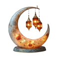 thumbnail image 2 of Decoración acrílica para Ramadán, soporte de escritorio plano 2D para coleccionar obras de arte con base estilo B, 2 of 9