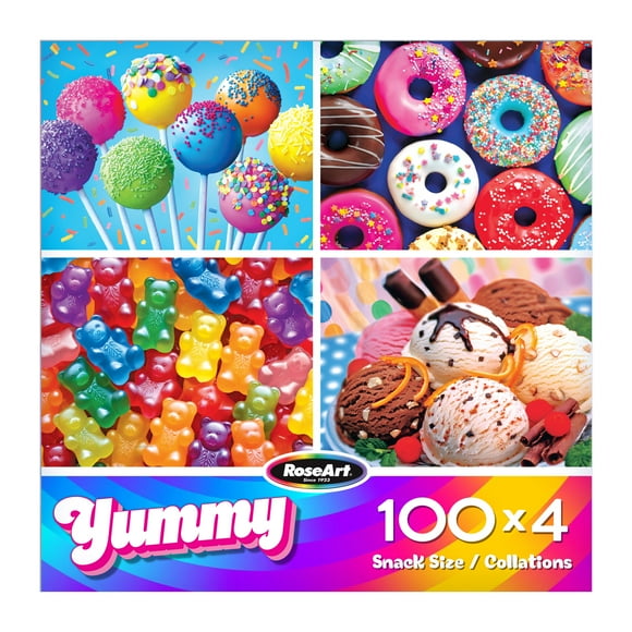 RoseArt - Snack Size 400-Piece - Yummy- Adult Interlocking Puzzle