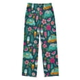 thumbnail image 2 of FORMRS Kids Pajama Pants with Pockets Size 11-12Y Boys Lounge Sleep Bottoms, Green Vibrant Truck Pattern, 2 of 8