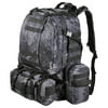 "AW 55L Black Pythons Grain Camping Bag 23x19x5.5"" Backpack Military Tactical Travel Hike Camp Climb"