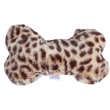 Mirage Pet 40-36 CHT 6 in. Plush Bone Dog Toy - Cheetah