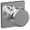 Bright Chrome, variant on Schlage FC172BWE618COL Custom Bowery Non-Turning Two-Sided Dummy Door Knob Set - Nickel