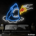 thumbnail image 3 of Craftnamesign Shark Pizza Neon Sign, Pizza Restaurant Decor, Pizza Sign, 3 of 4