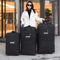 thumbnail image 2 of Bolsas de equipaje plegables, bolsa de viaje de gran capacidad con ruedas móviles, paquete de Duffle Universal, bolsa de almacenamiento de negocios plegable con ruedas, 2 of 4