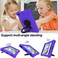 thumbnail image 4 of Dteck Kids Case for iPad mini 5, iPad mini 4 Case, iPad mini 3/2/1 Case 7.9-inch, Rotating Stand Handle Grip Kids Friendly Silicone Shockproof Shell Shockproof Rugged Case for iPad mini 7.9",Purple, 4 of 7