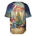 thumbnail image 2 of Merry Christmas British Shorthair Santa Hat Xmas Tree Winter Holiday All Over Print 3D Baseball Shirt Cat Lover Kitten Owner Gifts Softball Sport - 01013, 2 of 6