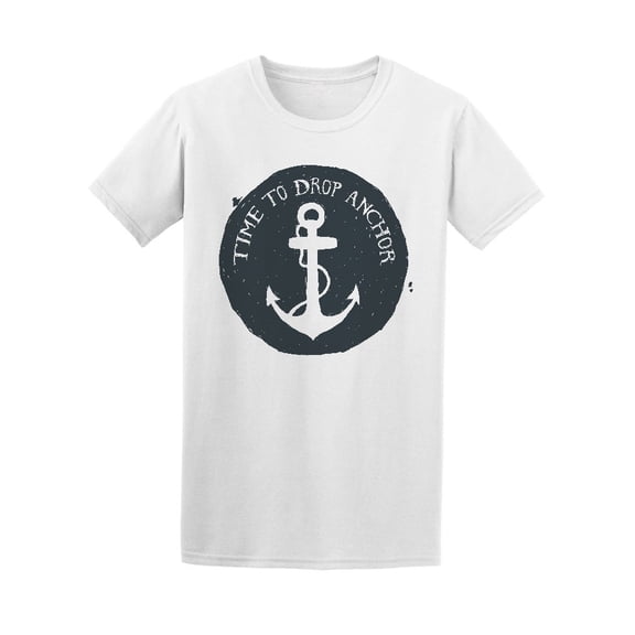 Hand Drawn Vintage Anchor Tee Men's -Image by Shutterstock