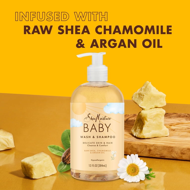 SheaMoisture Raw Shea, Chamomile & Argan Oil Baby Wash photo 4