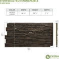 thumbnail image 5 of Ekena Millwork 48 5/8"W x 24 3/4"H x 1 1/4"D Cascade Stacked Stone, EverStone Faux Stone Siding Panel, Alder Creek, 5 of 9