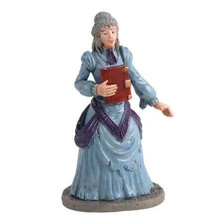 Lemax 12008 MISS TERRY THE BOOKSTORE OWNER Spooky Town Figurine Halloween Decor Figure Miniature Village