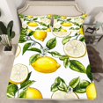 thumbnail image 2 of Erosebridal Lemon Fruit Twin Sheet Sets, Tropical Summer Holiday Bedding Twin Size, 3pcs, 2 of 7