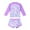 Z1-Purple, variant on Girls Bathing Suits Size 10-12 Durability Butterfly Print Long Sleeve 2 Piece Swimsuit Adorable Bathing Suit Pretty Girls' Pool Wear Light 14Y