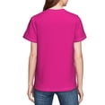 thumbnail image 7 of Wukai Darkmagenta Youth Unisex Short Sleeve T-Shirt for Boys, Girls, Teens, and Kids-X-Large, 7 of 7