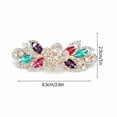 thumbnail image 3 of BINGLI Hair Clip Barrette Flower Rhinestone Hair Barrette Bling Wedding Barrette Hairpins Shine Bridal Decorative HeadPie’ces Hairclip Jewelry For Women And Girls, 3 of 9