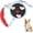 Sheep, variant on Cartoon Pattern Retractable Dog Leash,16ft Single Hand Control Walking Leash Anti-Slip Handle Nylon Tape for Small Medium Dogs Daily Walks (Apples)
