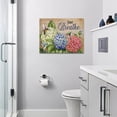 thumbnail image 2 of Farmhouse Colorful Hydrangea Flower Bathroom Decor Wall Art Just Breathe Rustic Hummingbird Floral Wall Decor Christian Pictures Canvas Painting Print Artwork Framed for Bathroom Bedroom 16"x12", 2 of 6