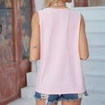 thumbnail image 4 of Homenesgenics Tank Tops for Women Plus Size Women's Fashion Printed T-Shirt 3/4 Sleeves Blouse Round Neck Casual Pink XL, 4 of 4