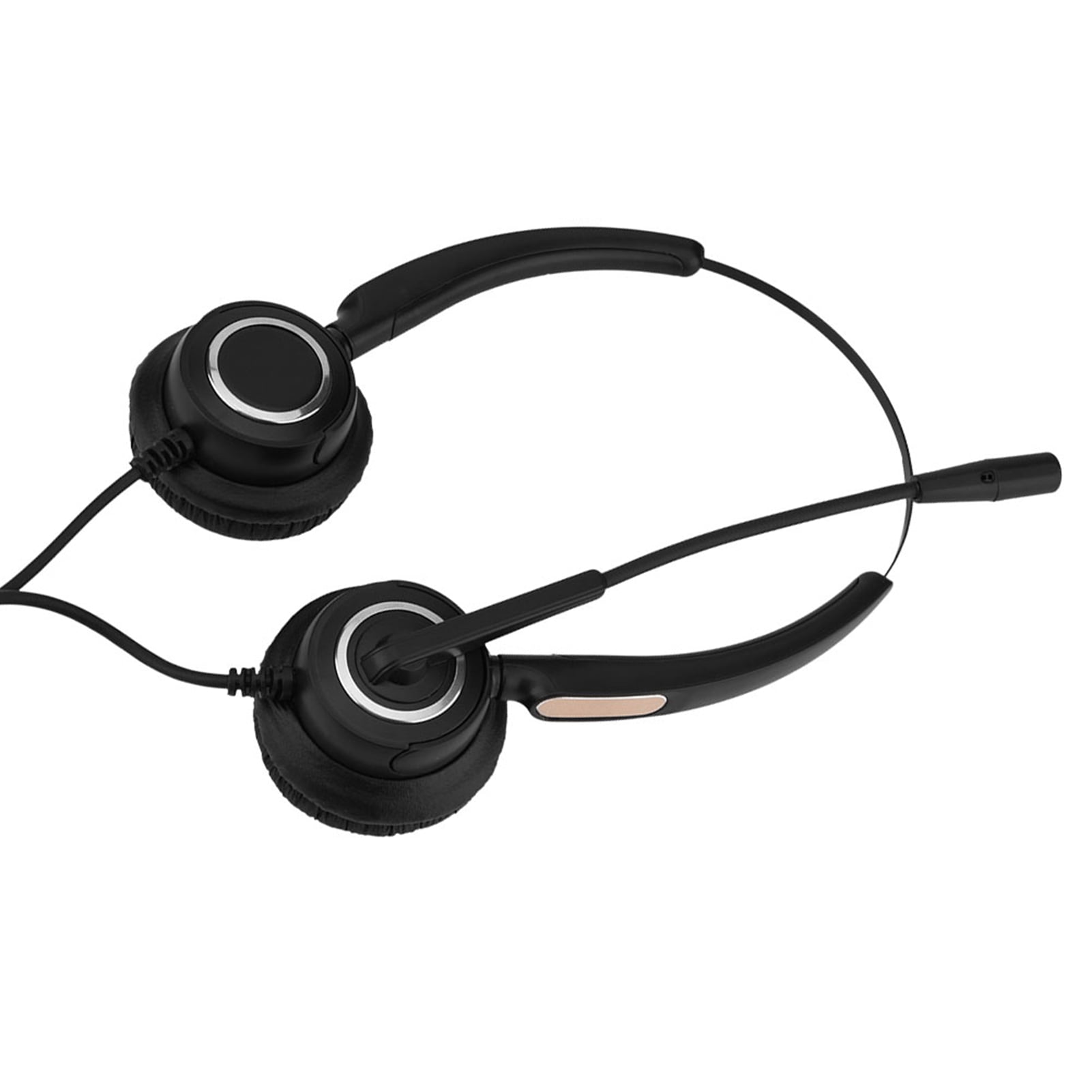 Call Center Headphones, Comfortable Wearing Headset With - Main Image