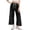 Black #15, variant on KDDYLITQ Track Pants Women Cropped Elastic Waist Wide Leg Striped Trousers Outdoor Hiking Workout Casual Joggers Pants with Pockets Black XL