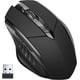 thumbnail image 1 of Ratón Inalámbrico Negro, Ratón Óptico Ergonómico Inalámbrico Recargable 2.4G con Nano Receptor USB para Computadora Portátil MacBook ChromeBook, 6 Botones, 1 of 5