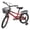 Red, variant on Kids Bike 16Inch Girls Bike for 6-14 Years Old Girls Boys Bicycle With Kickstand Training Wheels Riding Handbrake Streamer Basket