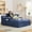 Blue, variant on Rophefx 68.5" Oversized Chair Chaise Lounge Indoor, Cloud Sofa Bed with Comfy Deep Seat,Sleeper Reading Chair Couch for Living Room, Bedroom,Black