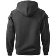 thumbnail image 5 of DDAPJ pyju Oversized Cargo Hoodies for Men Quarter Zip Pullover Raglan Long Sleeve Drawstring Athletic Hiking Work Sweatshirts with Multi Pockets XL, 5 of 7