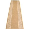 thumbnail image 1 of Custom Size Runner Rug Berber Chain Border Beige Design Rug Runner 26 Inch Wide and Your Choice of Your Length By Feet Proudly Customize In USA Facility(Beige With White Border, 27 ft x 26 in), 1 of 7