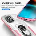thumbnail image 6 of Dteck Case for iPhone 14 Plus,Shockproof Rubber Military Grade Drop Protection Dual Layer Case Ring Holder Kickstand Cover Support Magnetic Car Mount, White, 6 of 8