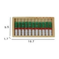 thumbnail image 4 of estándar-8,15 pulgadas-calcudora profesion columnas (herramienta de aprendizaje y educativo) para niños 6 7 Madera Verde Rojo CUTICAT Juguetes aritméticos de ábaco, 4 of 8