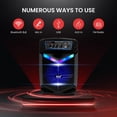 thumbnail image 3 of Sistema PA portátil Pyle PPHP842B Bluetooth 400 W con subwoofer, 3 of 7